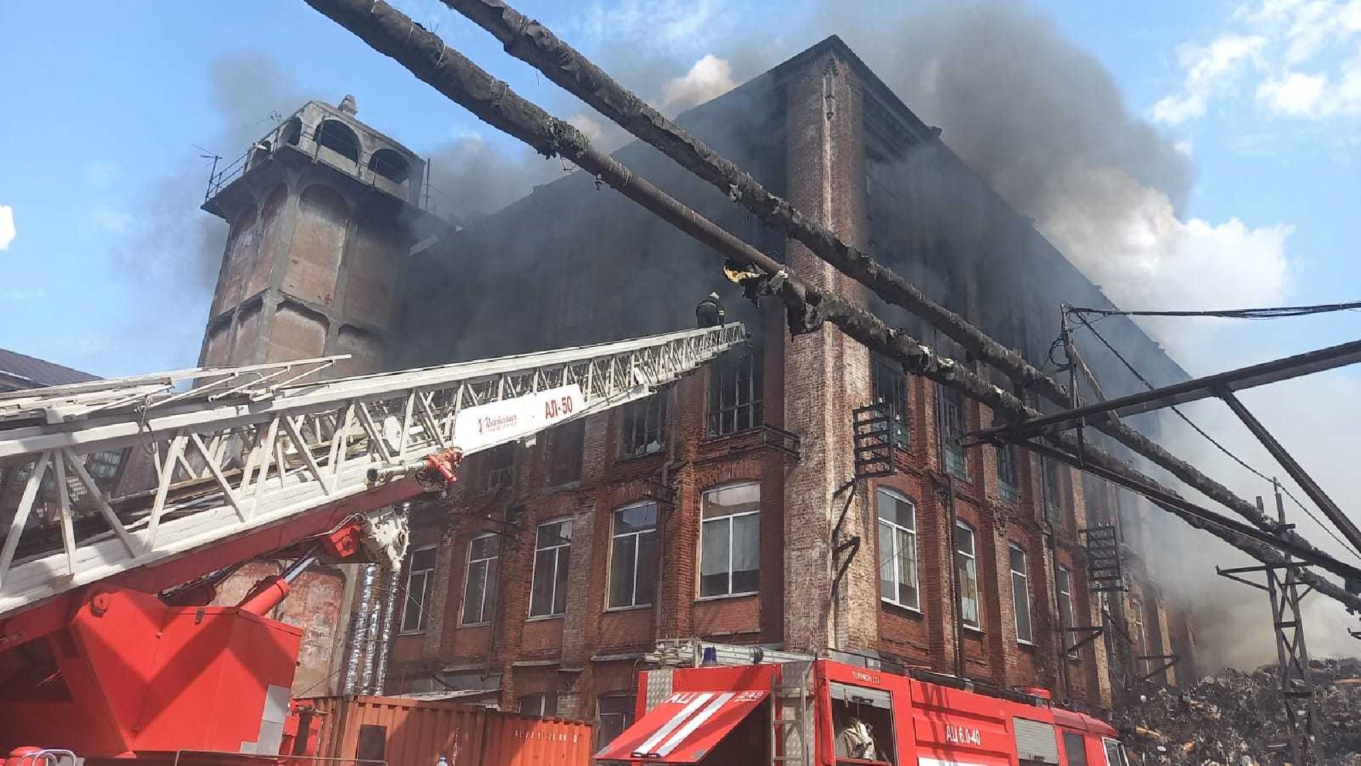 ЧП, пожар, Дрезна, обувная фабрика, Орехово-Зуево