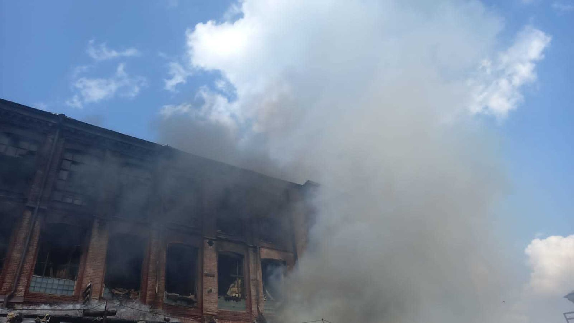 ЧП, пожар, Дрезна, обувная фабрика, Орехово-Зуево