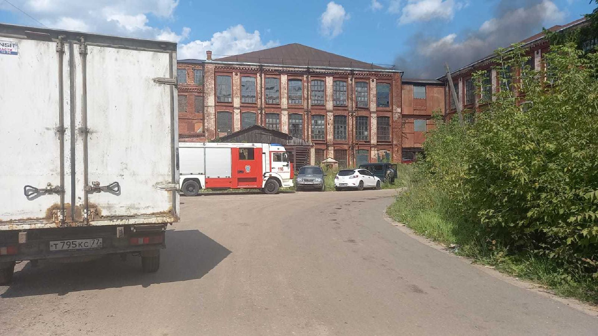 ЧП, пожар, Дрезна, обувная фабрика, Орехово-Зуево