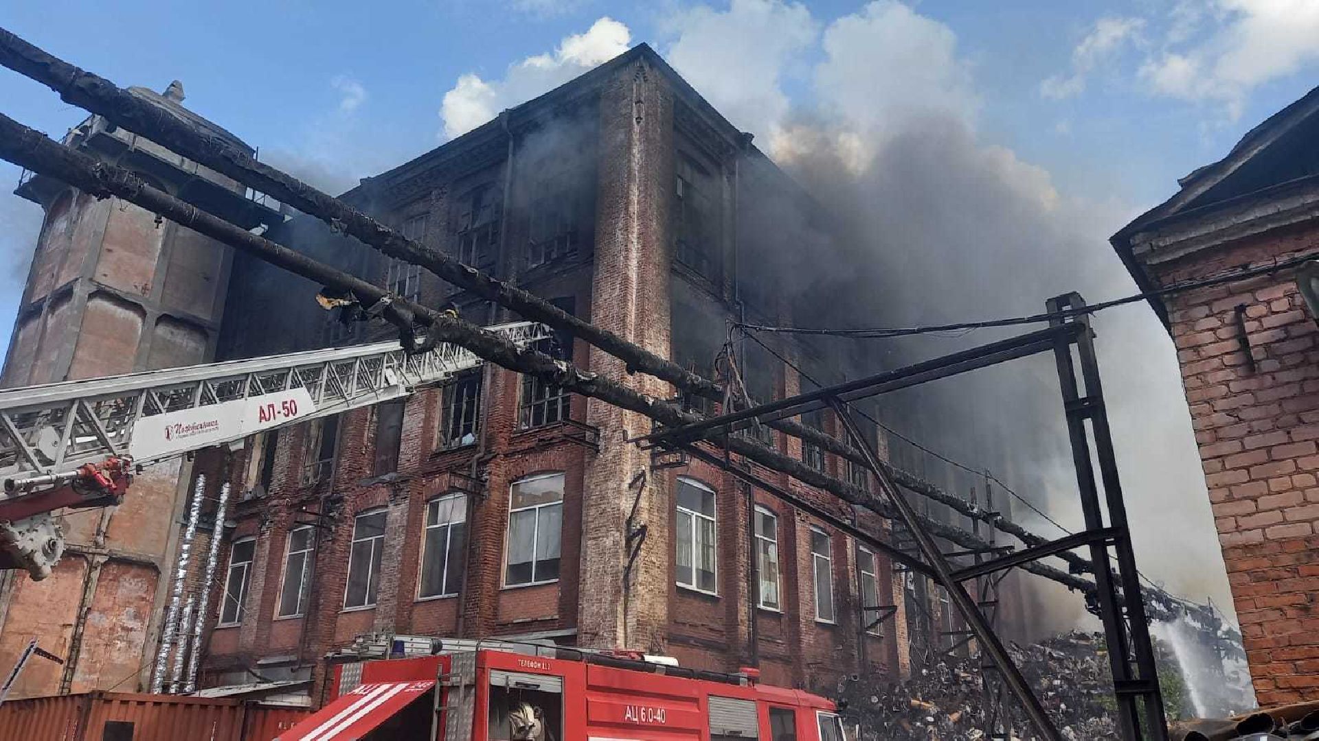 ЧП, пожар, Дрезна, обувная фабрика, Орехово-Зуево