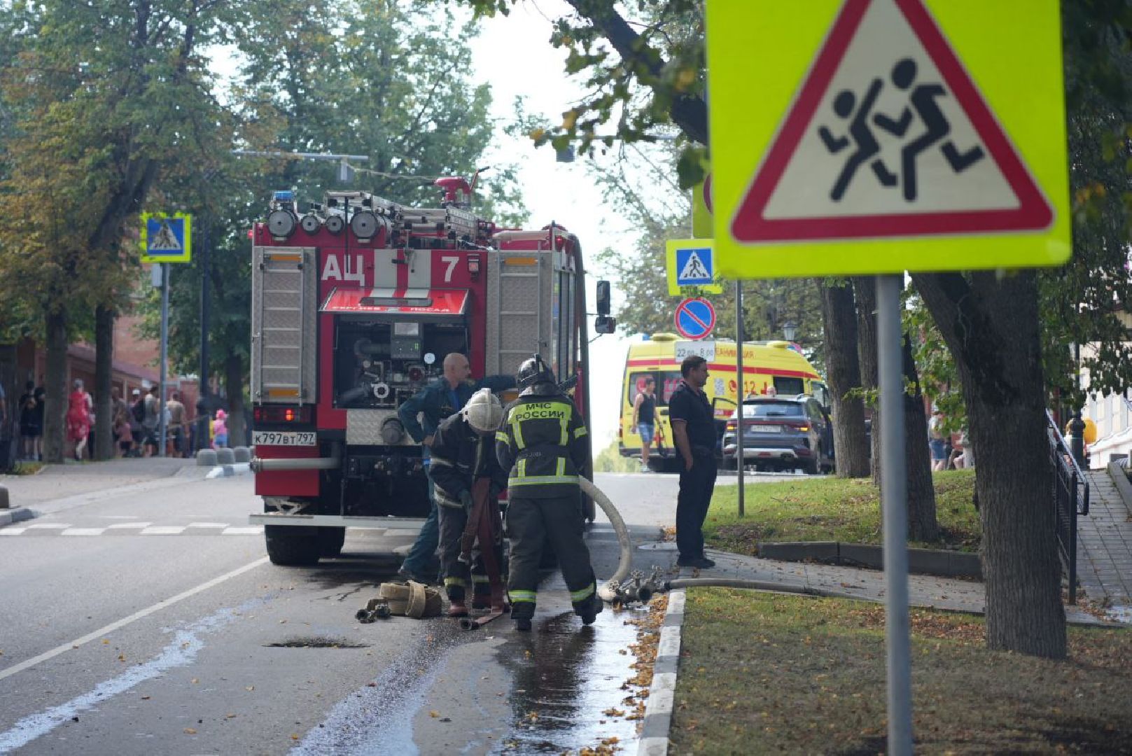 Сергиево-Посадский городской округ, Сергиев Посад, ЧП, Пожар, Пожарные