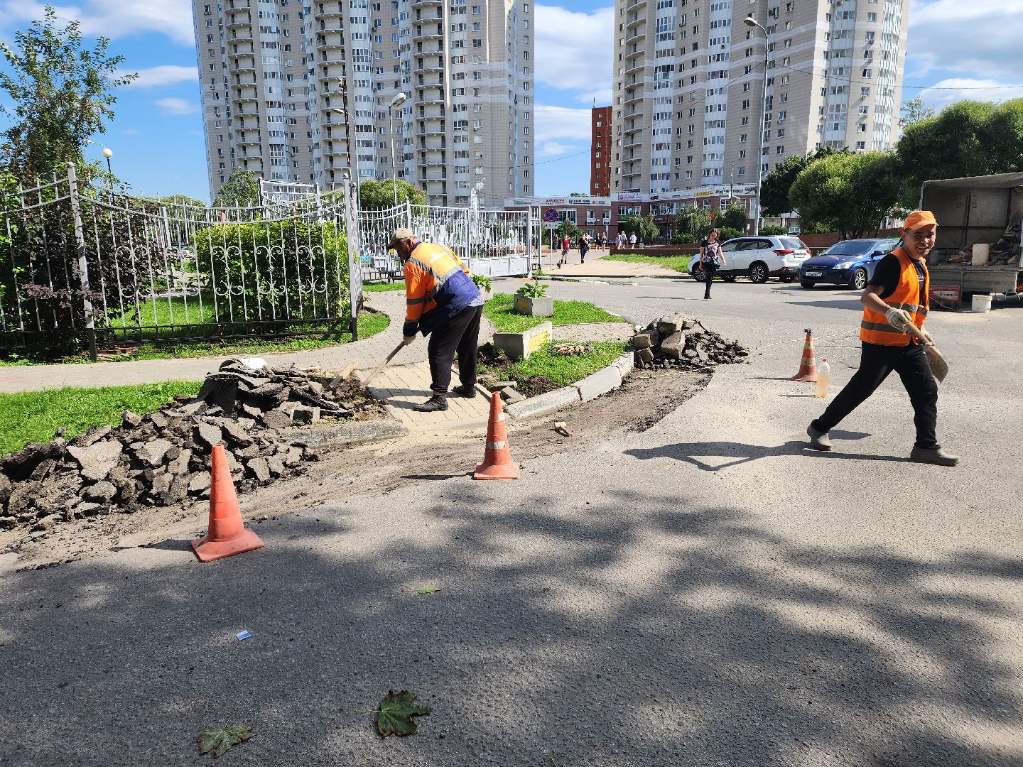 ремонт дорог, доброе дело, двор,