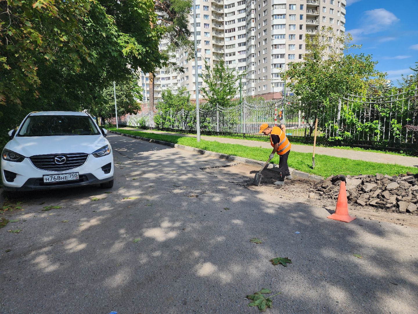 ремонт дорог, доброе дело, двор,