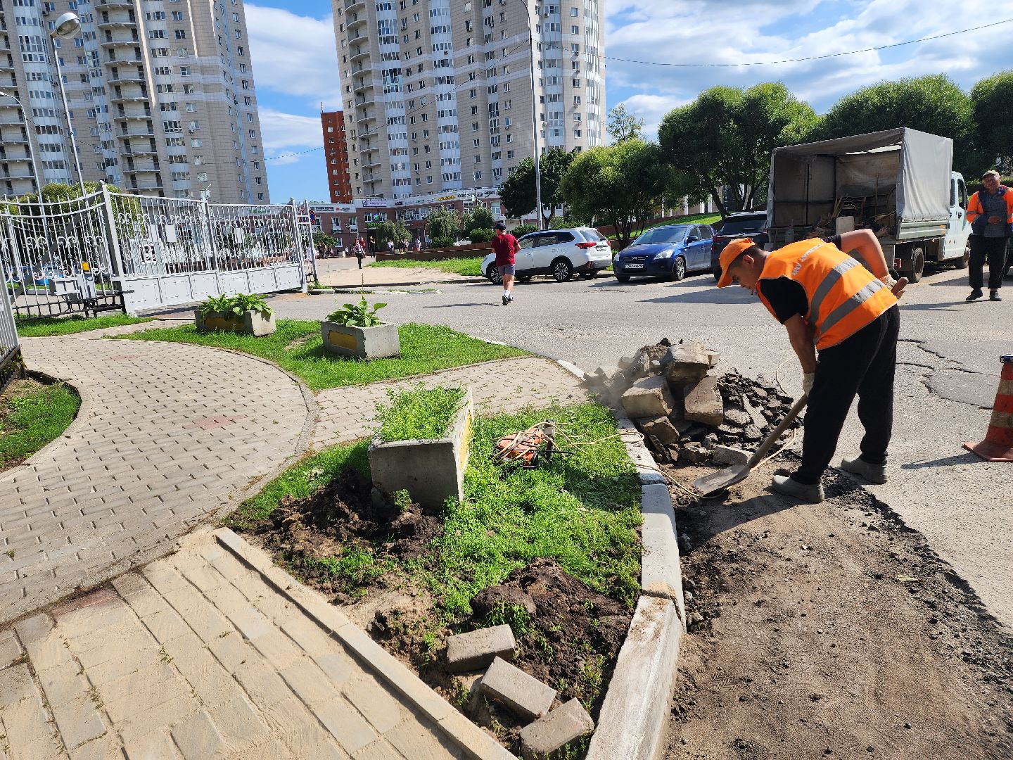 ремонт дорог, доброе дело, двор,