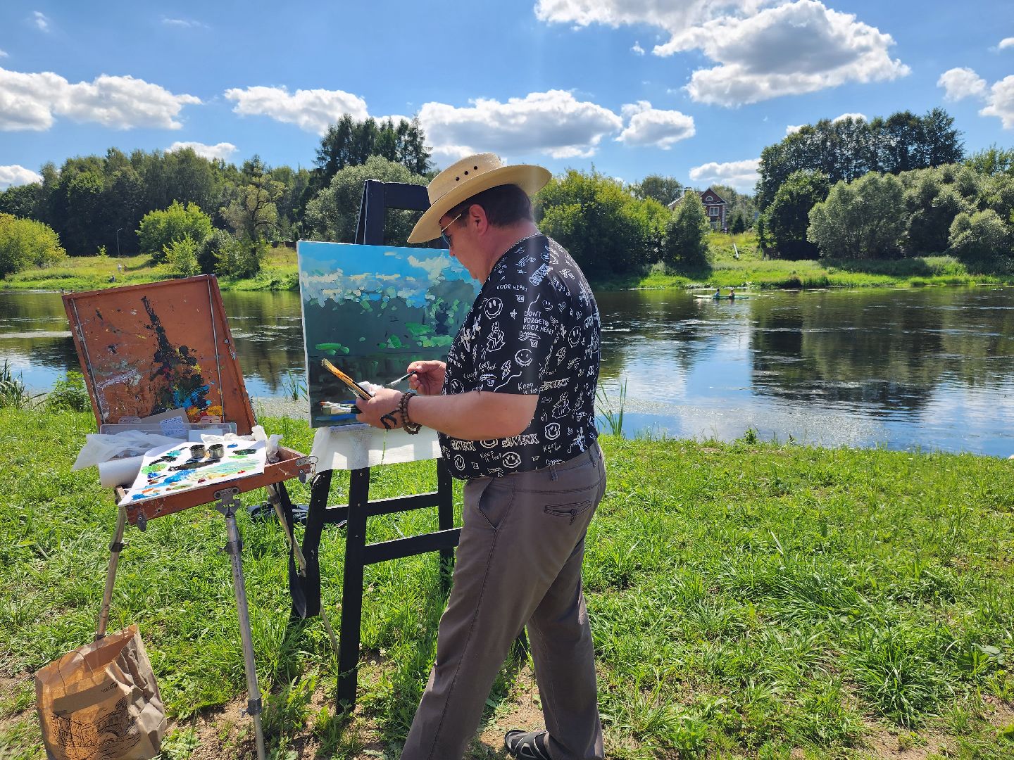 Звенигород, культура, мастер-класс по живописи, Народный художник Виктор Шилов