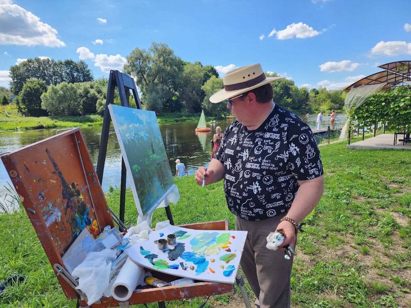 Звенигород, культура, мастер-класс по живописи, Народный художник Виктор Шилов