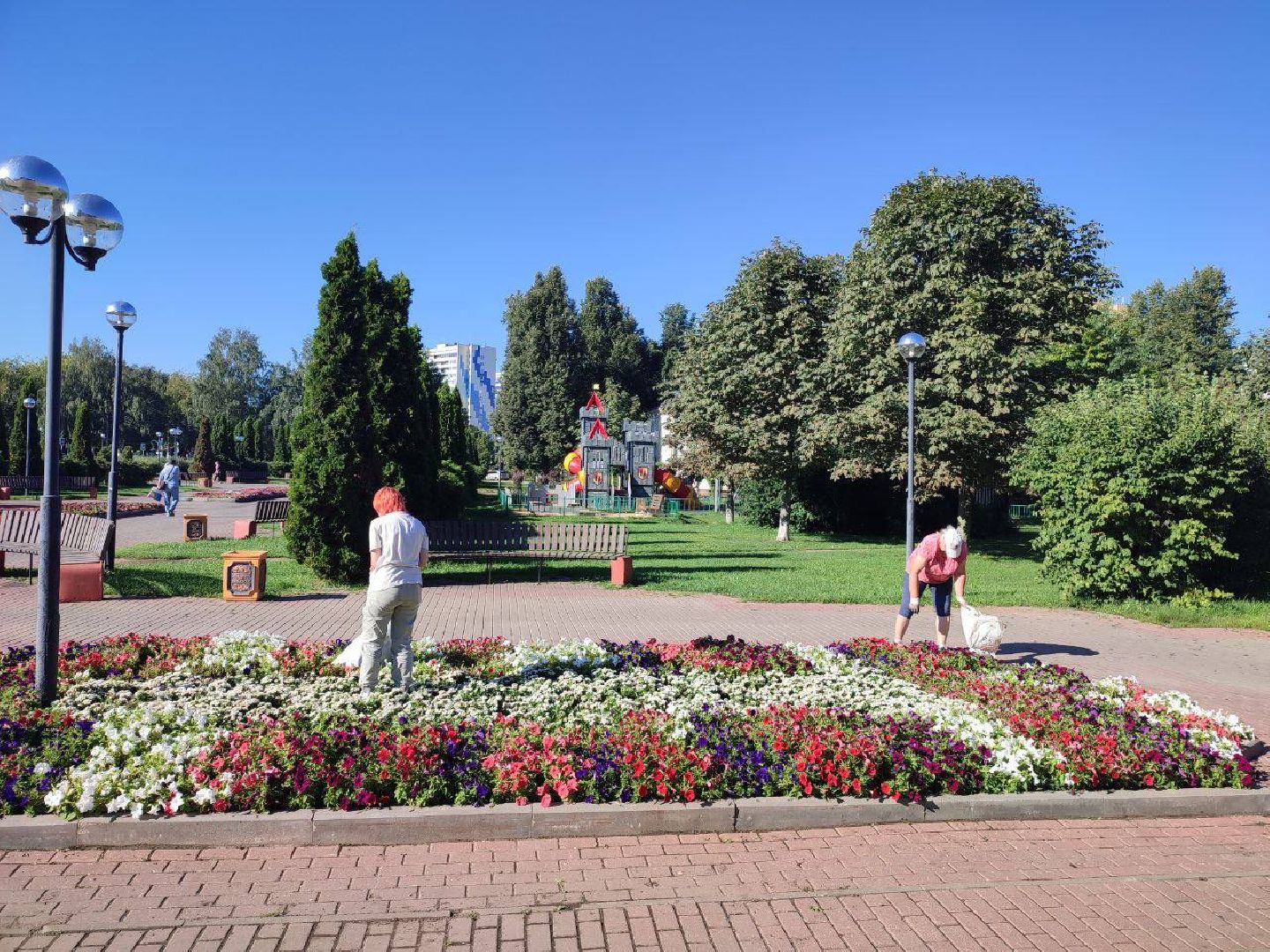 Подольск, цветы, благоустройство