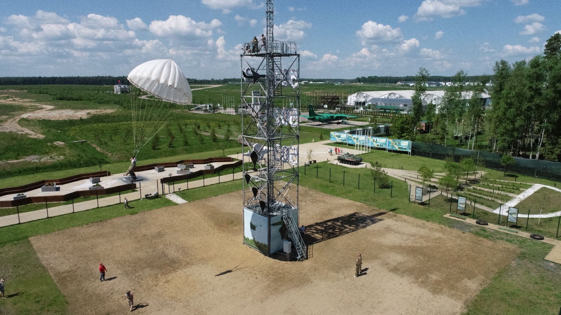 Одинцово, парашют, вышка, прыжки, отдых, спорт, экстрим,