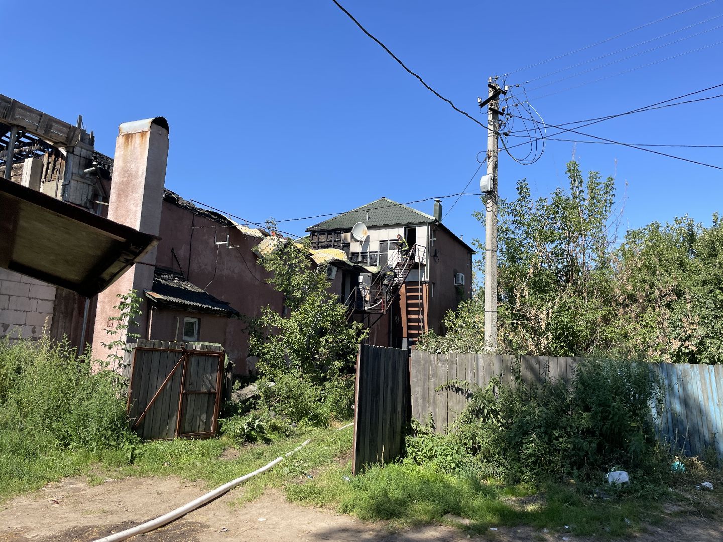 Пожар, Люберцы, люди, огонь