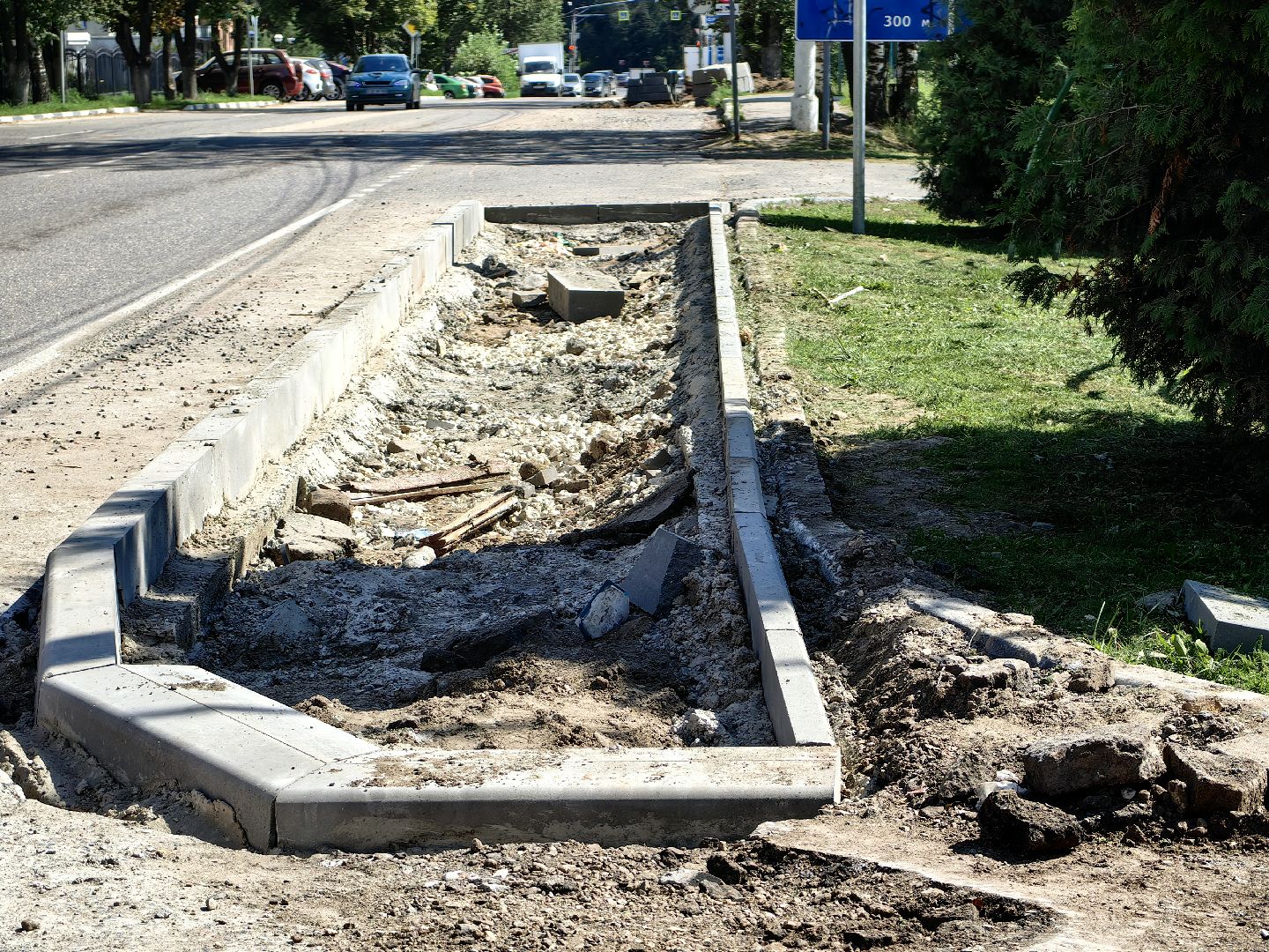 Асфальт, тротуар, бригада, покрытие, пешеходы