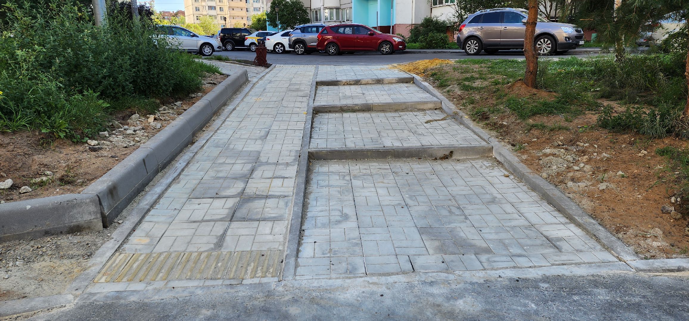 благоустройство двора, укладка асфальта, Котельники