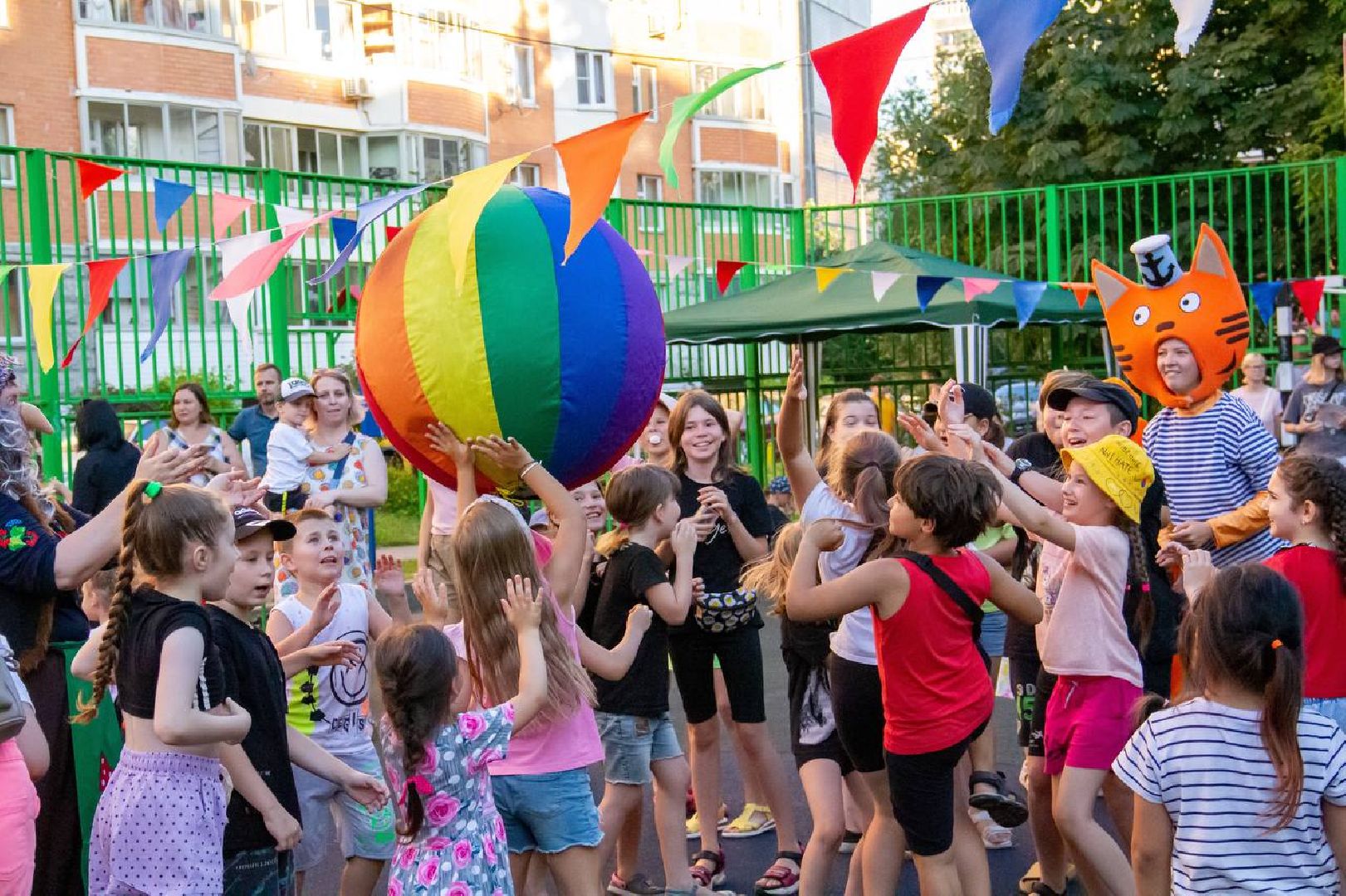 Подольск, лето в подмосковье, игры нашего двора, дети, праздник