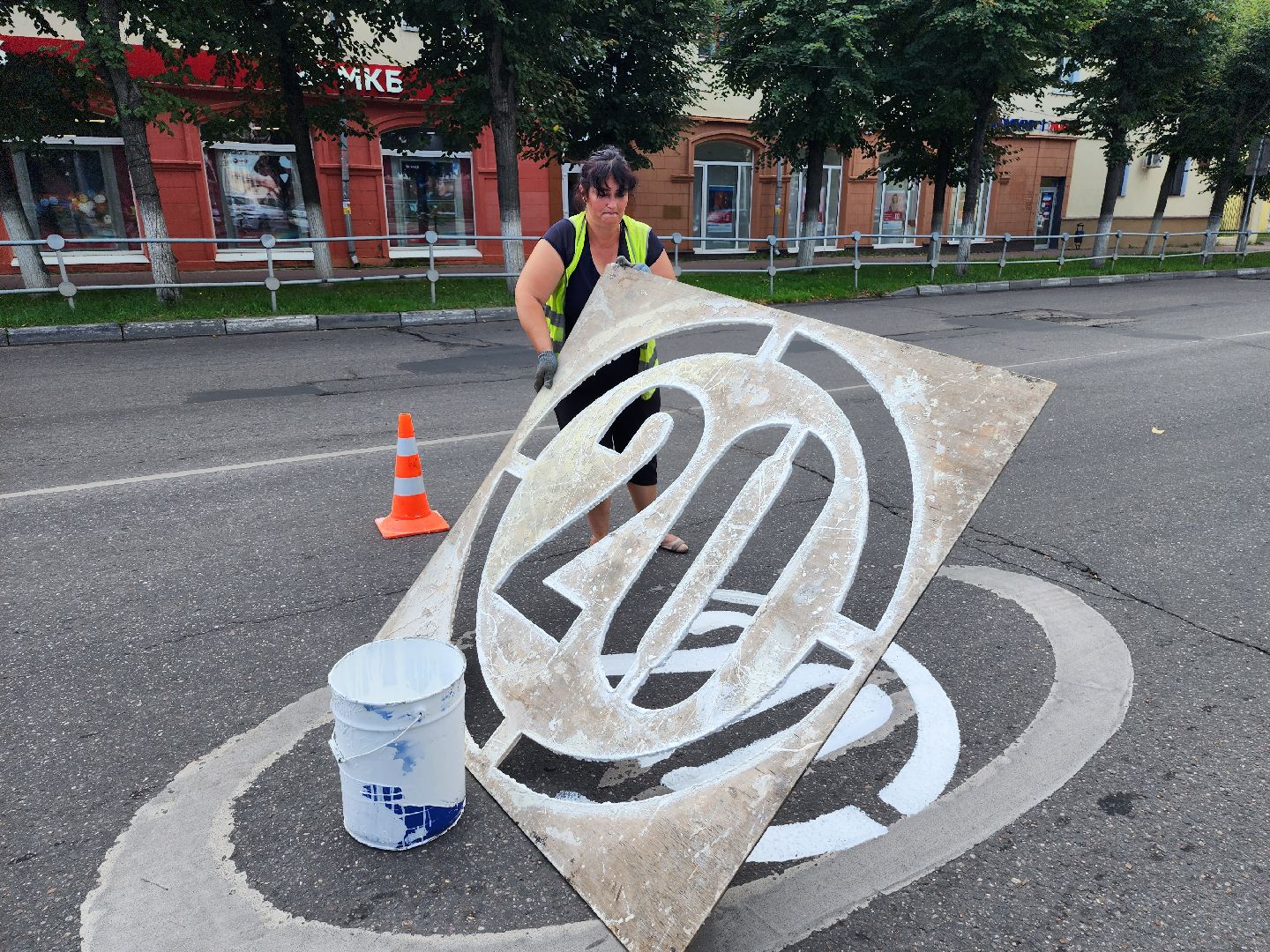 школа, школа №1, серпухов, дорожная разметка, дорога, комбинат благоустройства, 1 сентября,