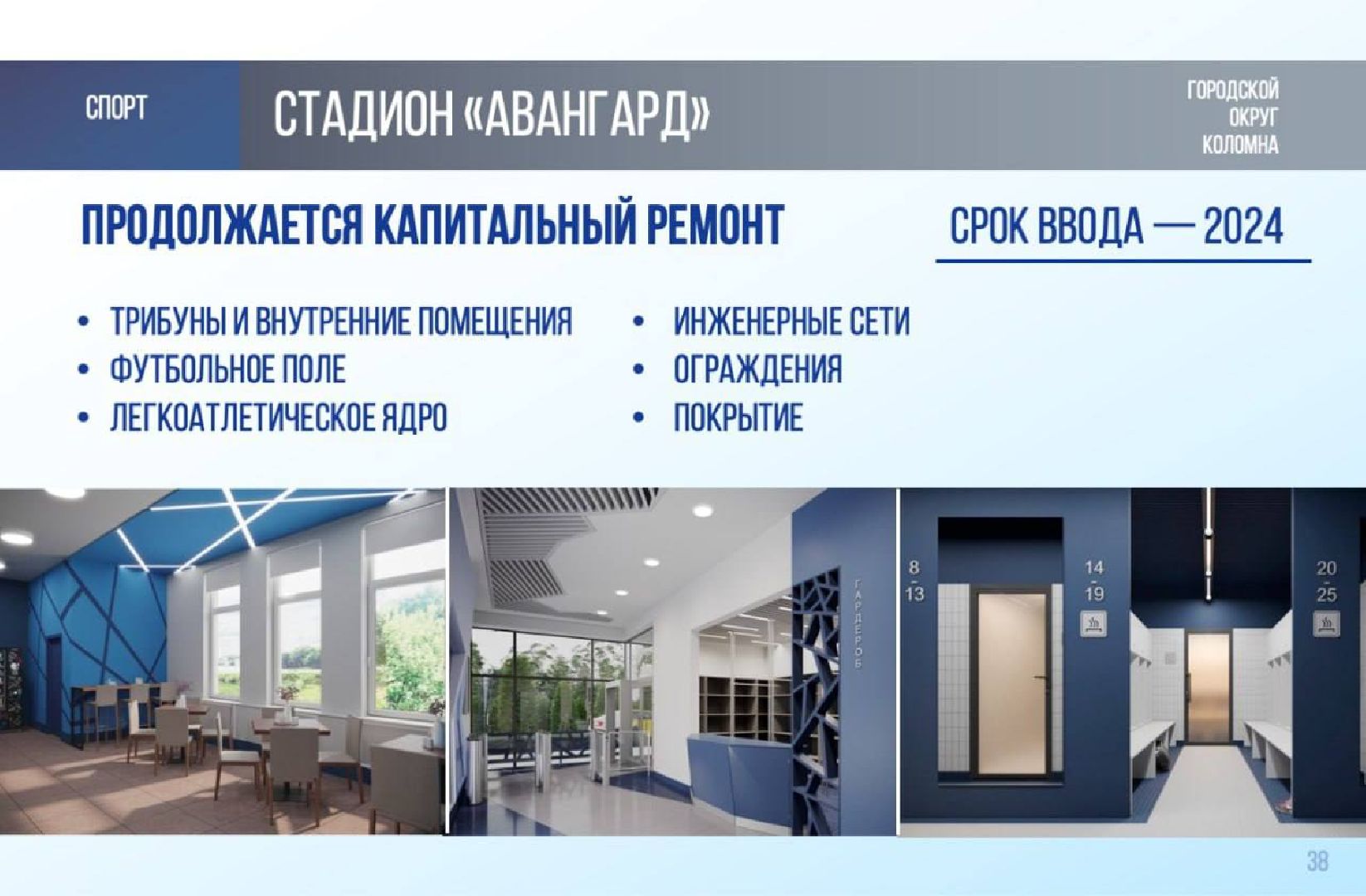 Коломна, стадион, Спорт