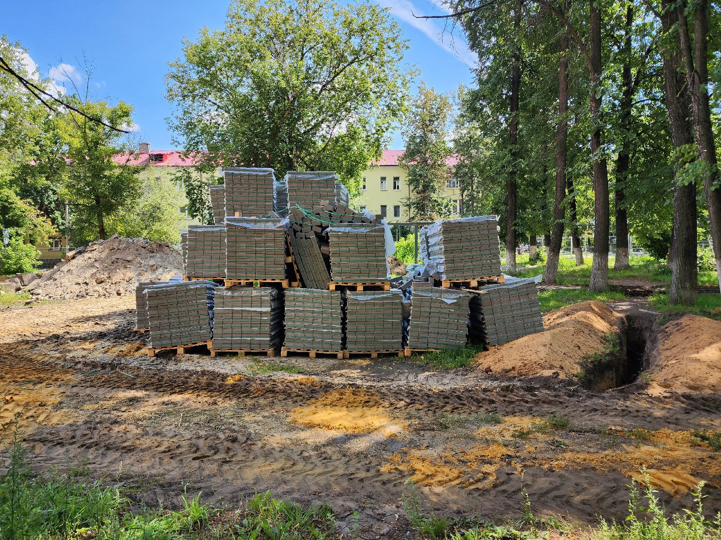 Раменское, благоустройство, сквер у ДК Воровского