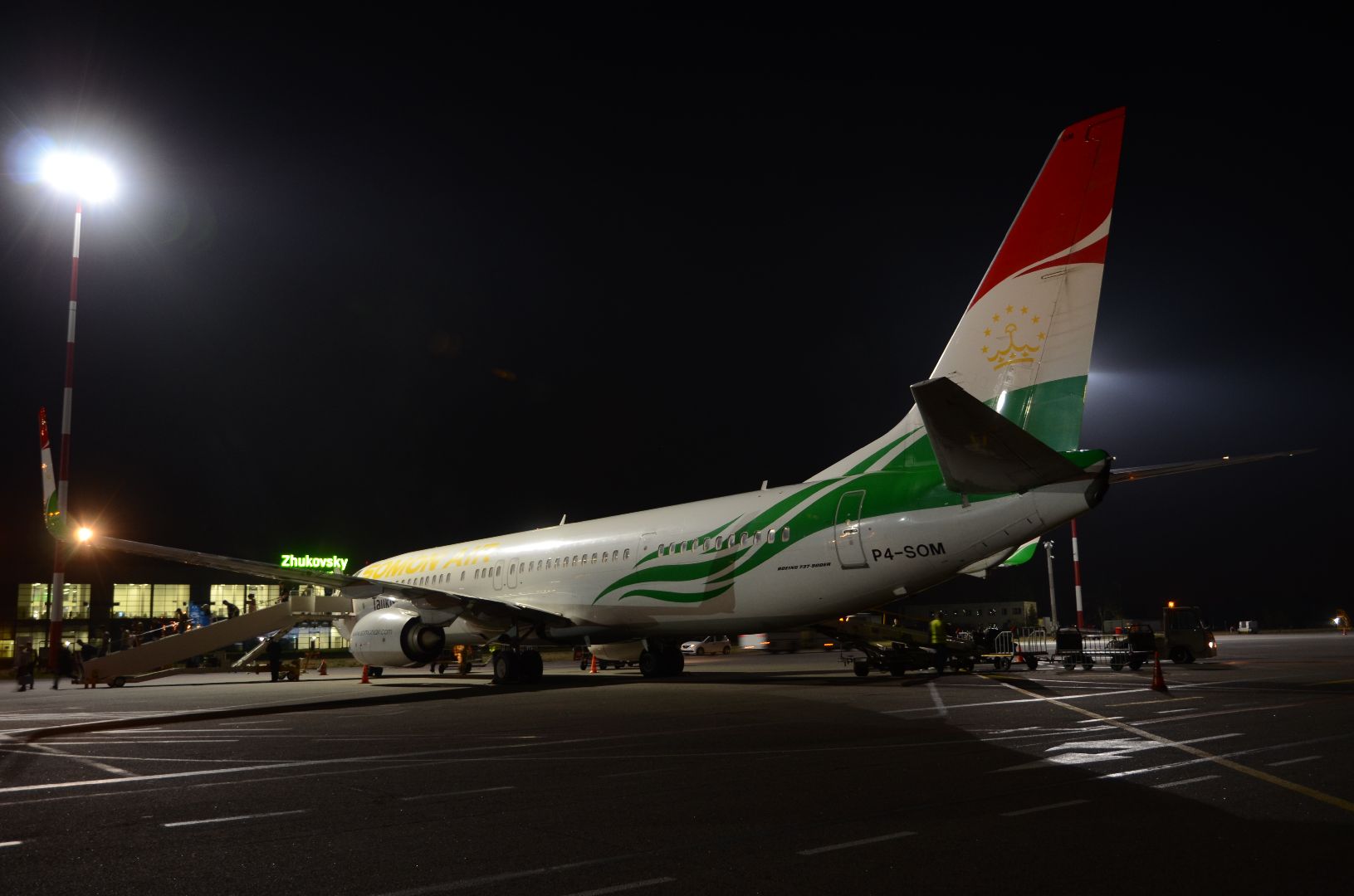 аэропорт, Жуковский, Душанбе, Somoni, рейс, маршрут