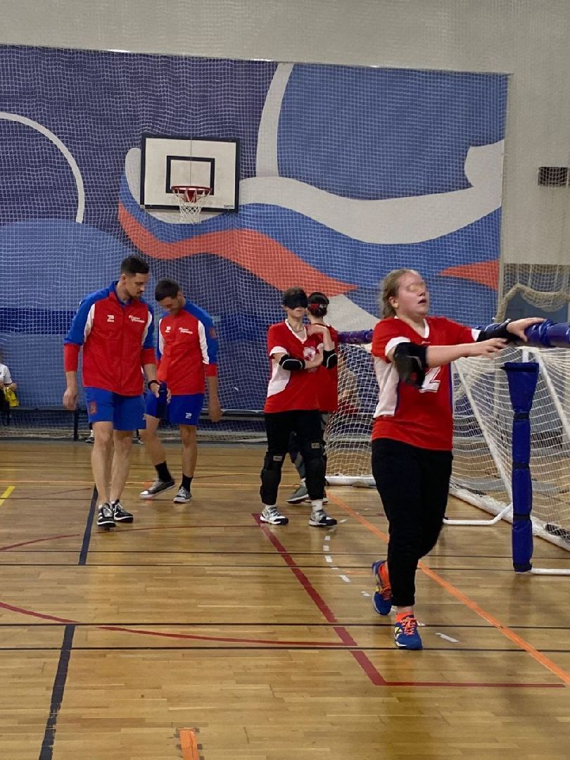 Спорт, голбол, мяч, игра, первенство