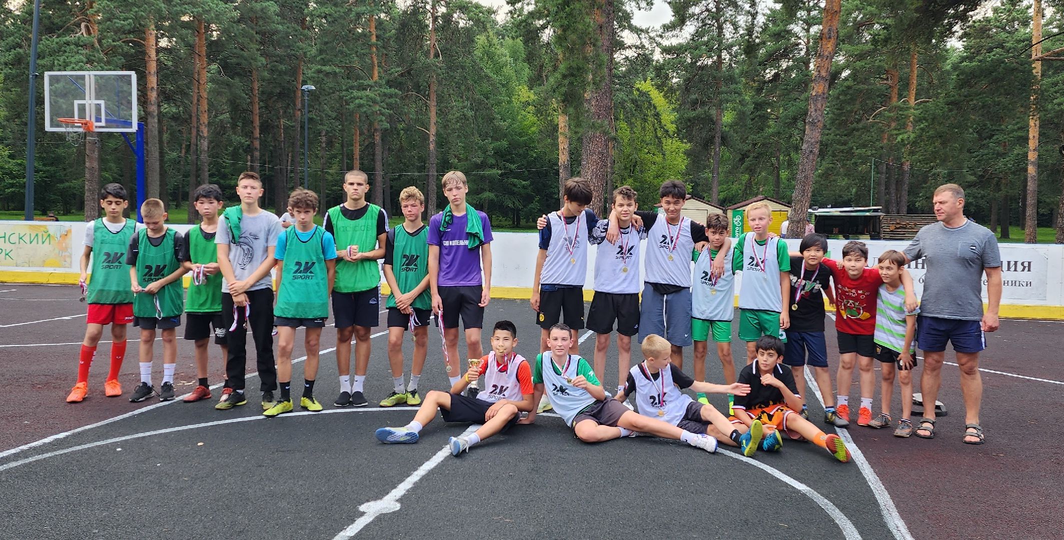 футбол, лесопарк, Котельники