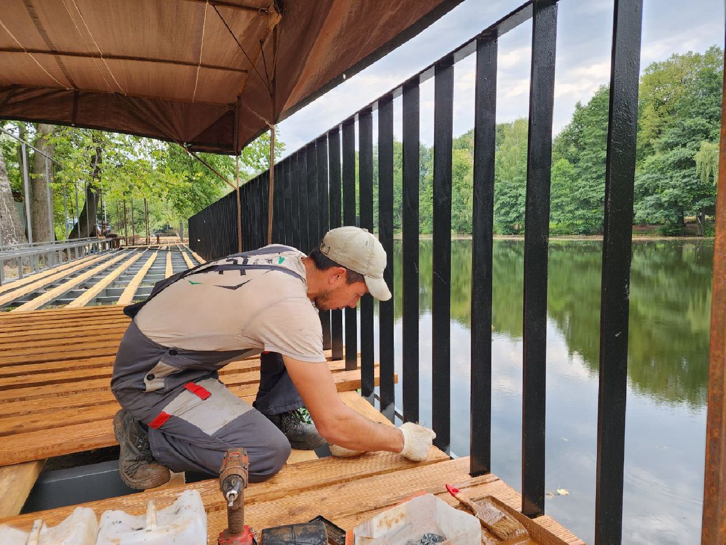 парк, благоустройство, люди, Лосино-Петровский