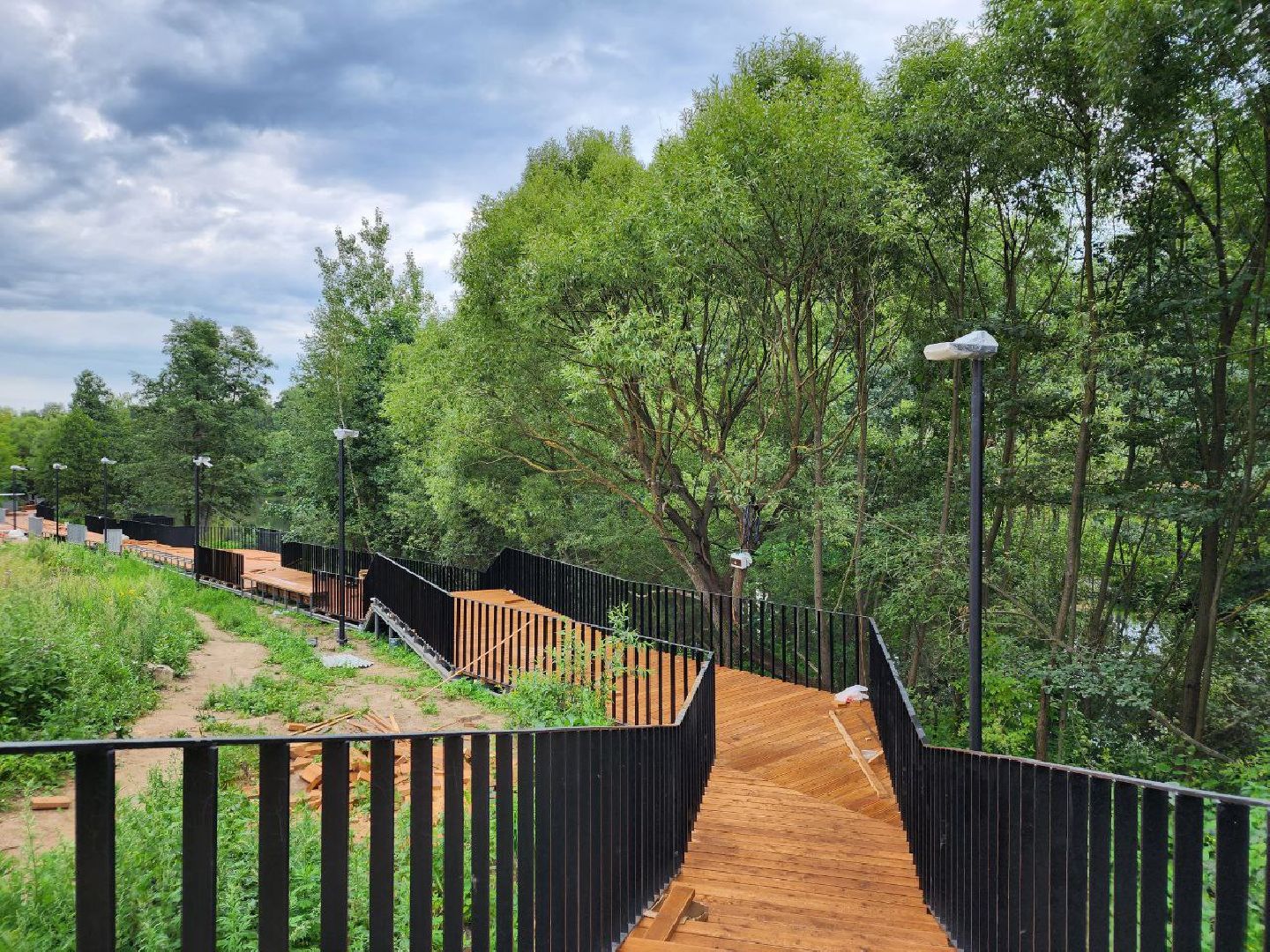 парк, благоустройство, люди, Лосино-Петровский