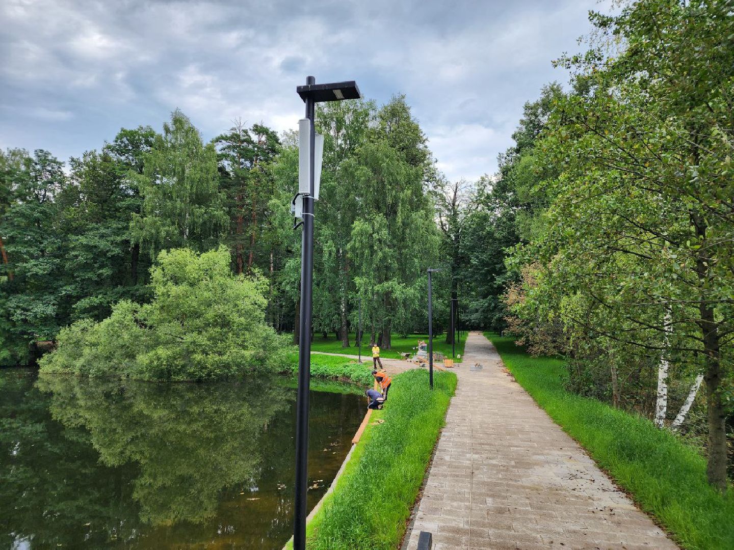 парк, благоустройство, люди, Лосино-Петровский