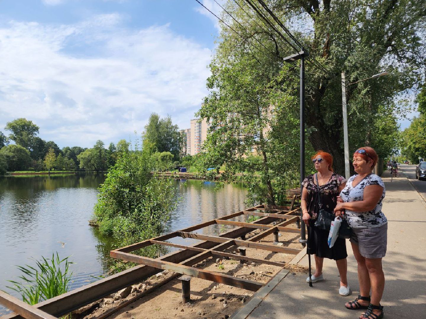 парк, благоустройство, люди, Лосино-Петровский