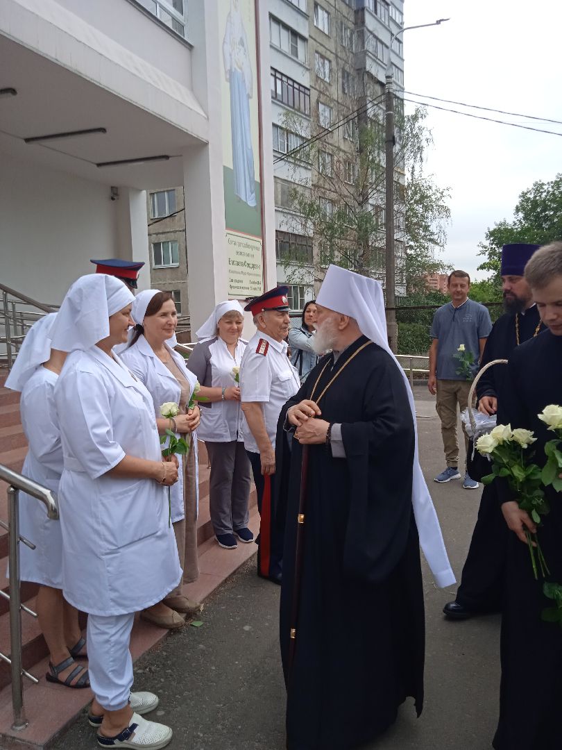митрополит, Крутицкий, Коломенский, Павел, визит, Преображенский, храм, богадельня, больница