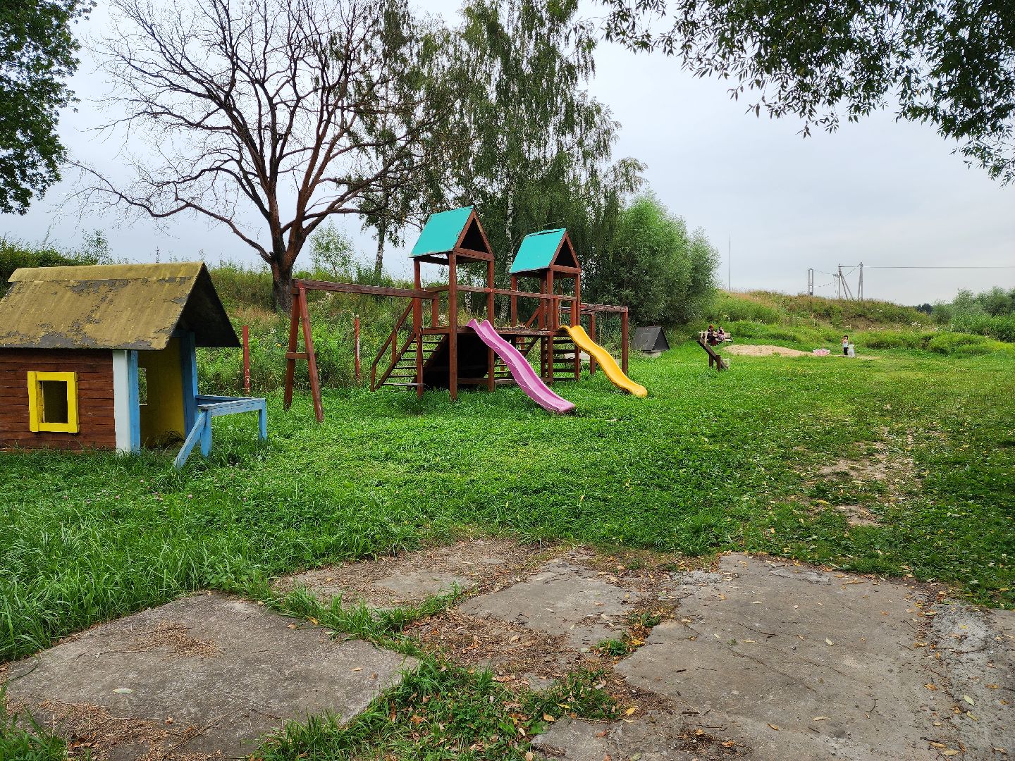 Раменское, благоустройство, площадка в деревне Становое