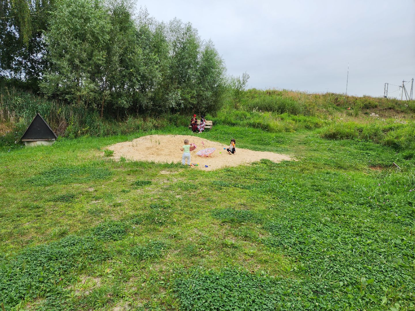 Раменское, благоустройство, площадка в деревне Становое
