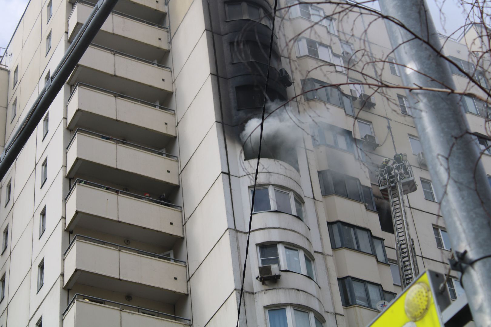 пожар, чп, полмосковный бульвар, ликвидация,