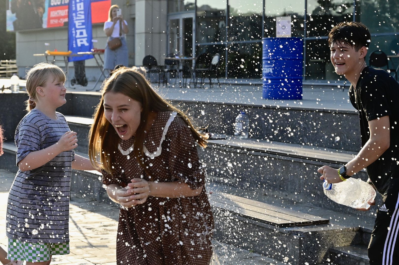 Домодедово, водный день, морской бой, водный пистолет, лето в Подмосковье, Победа, МЦ Победа