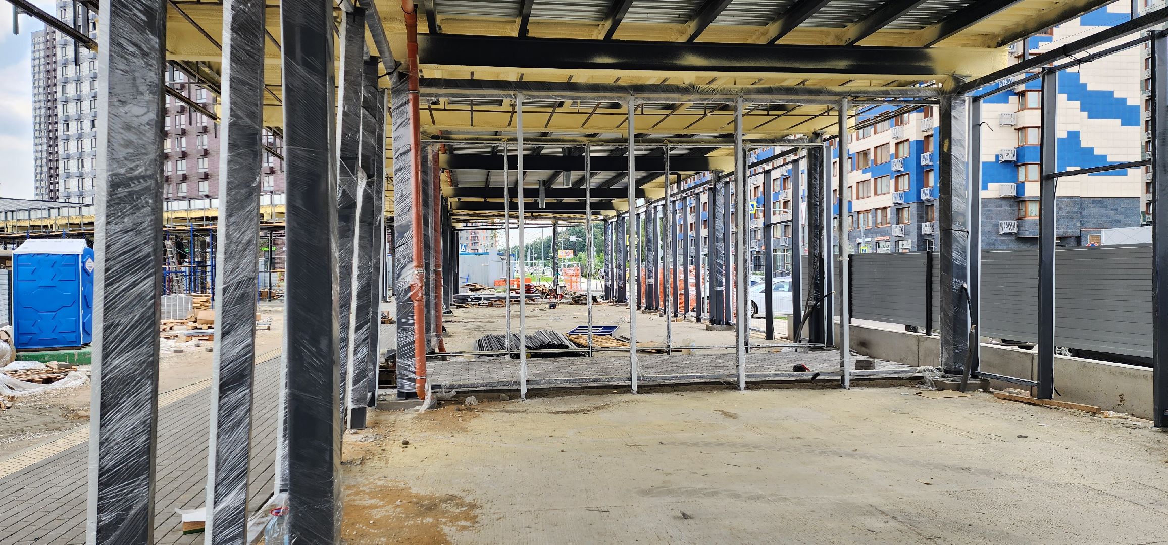 строительство, ОРП-1, метро Котельники, павильон