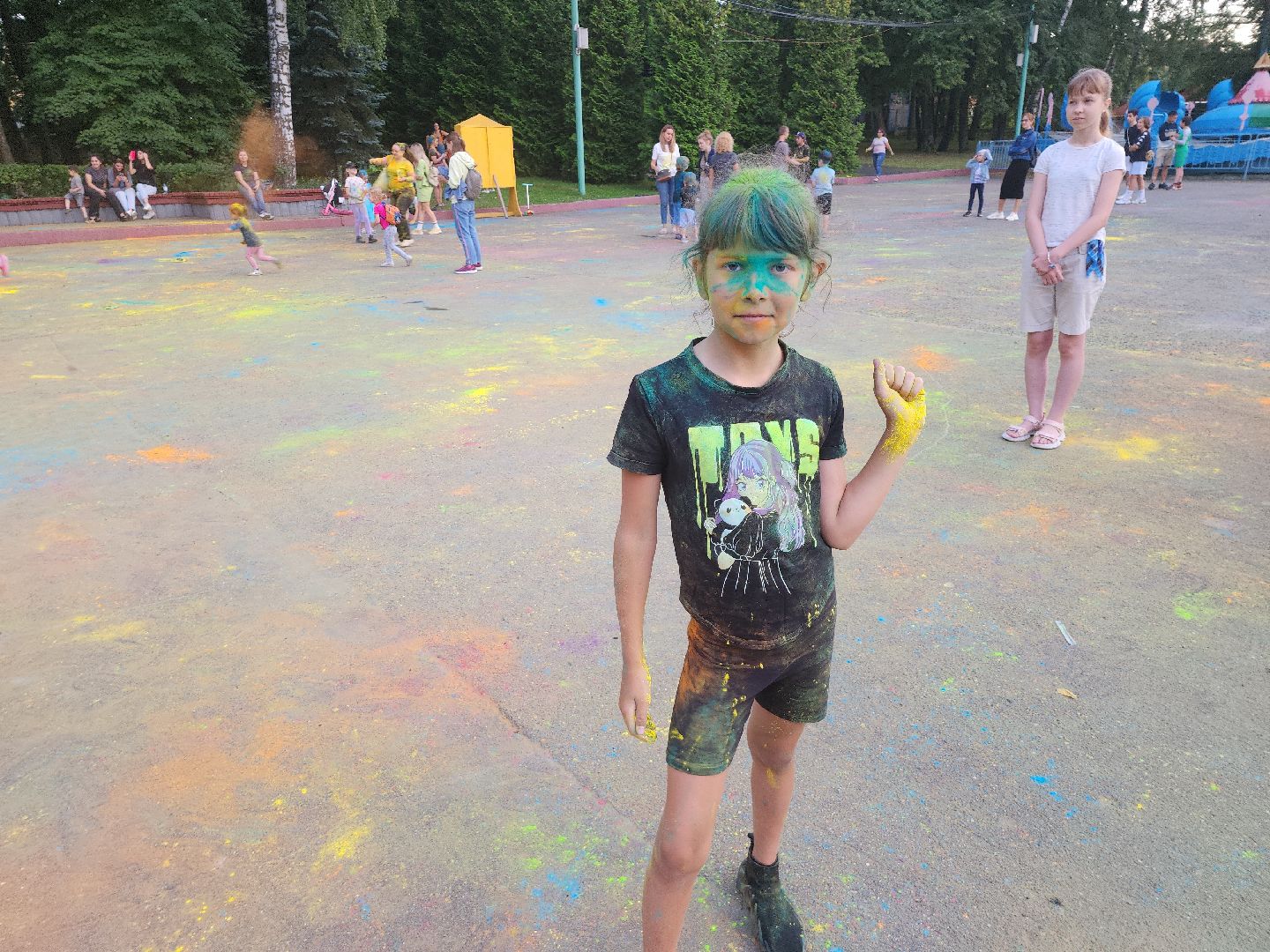 фестиваль; краски; праздник; досуг; парк
