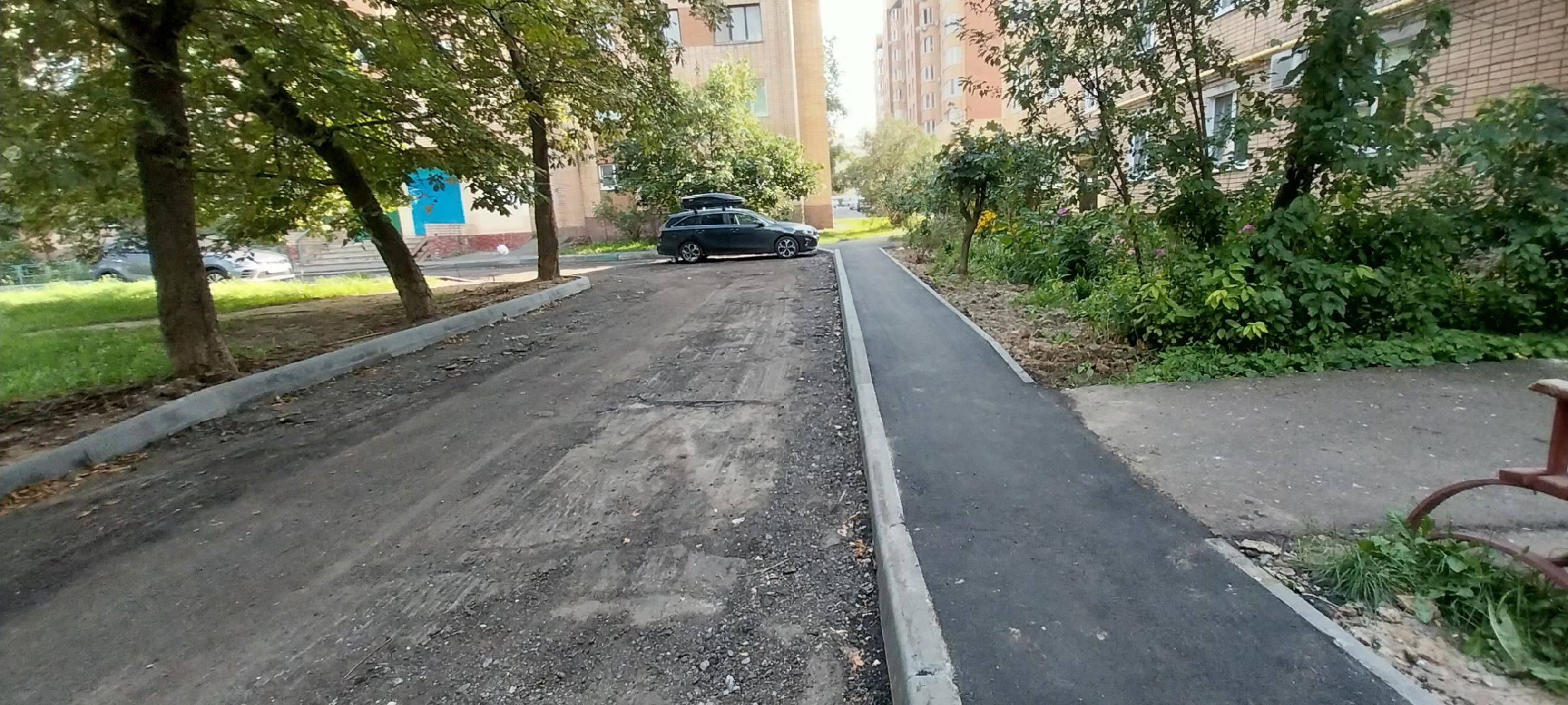 Коломна, дороги, тротуар, дорожный ремонт, новый асфальт