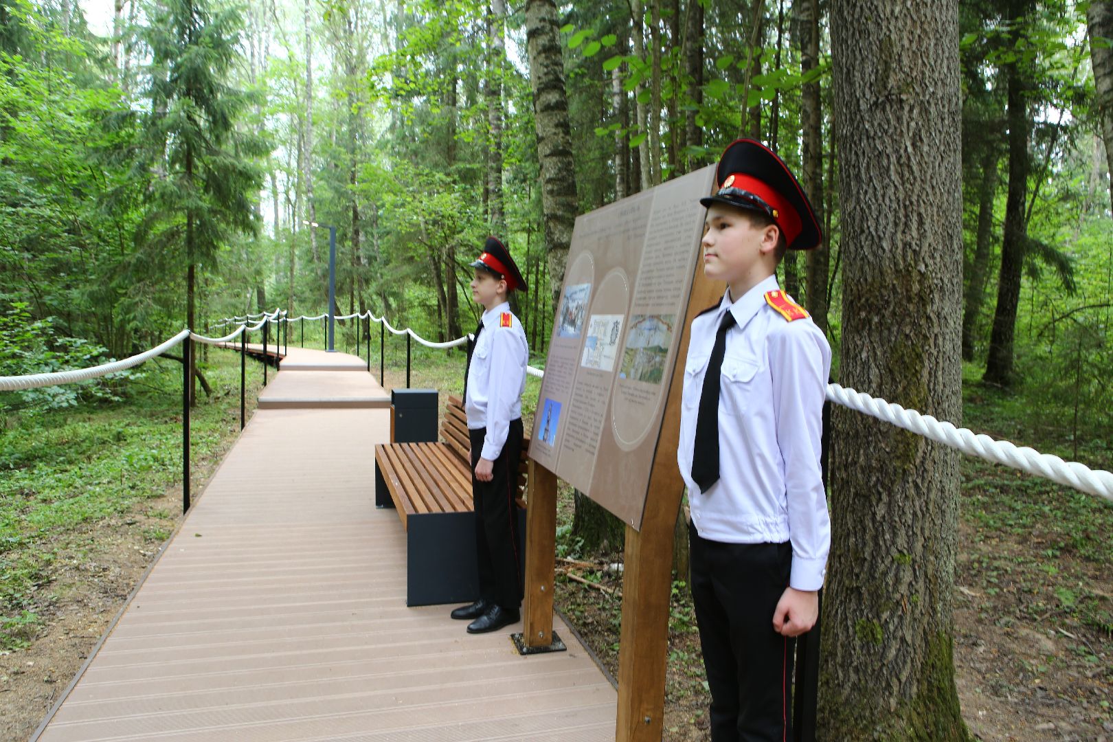 Солнечногорск, открытие тропы, Татищев, кадеты, лицей