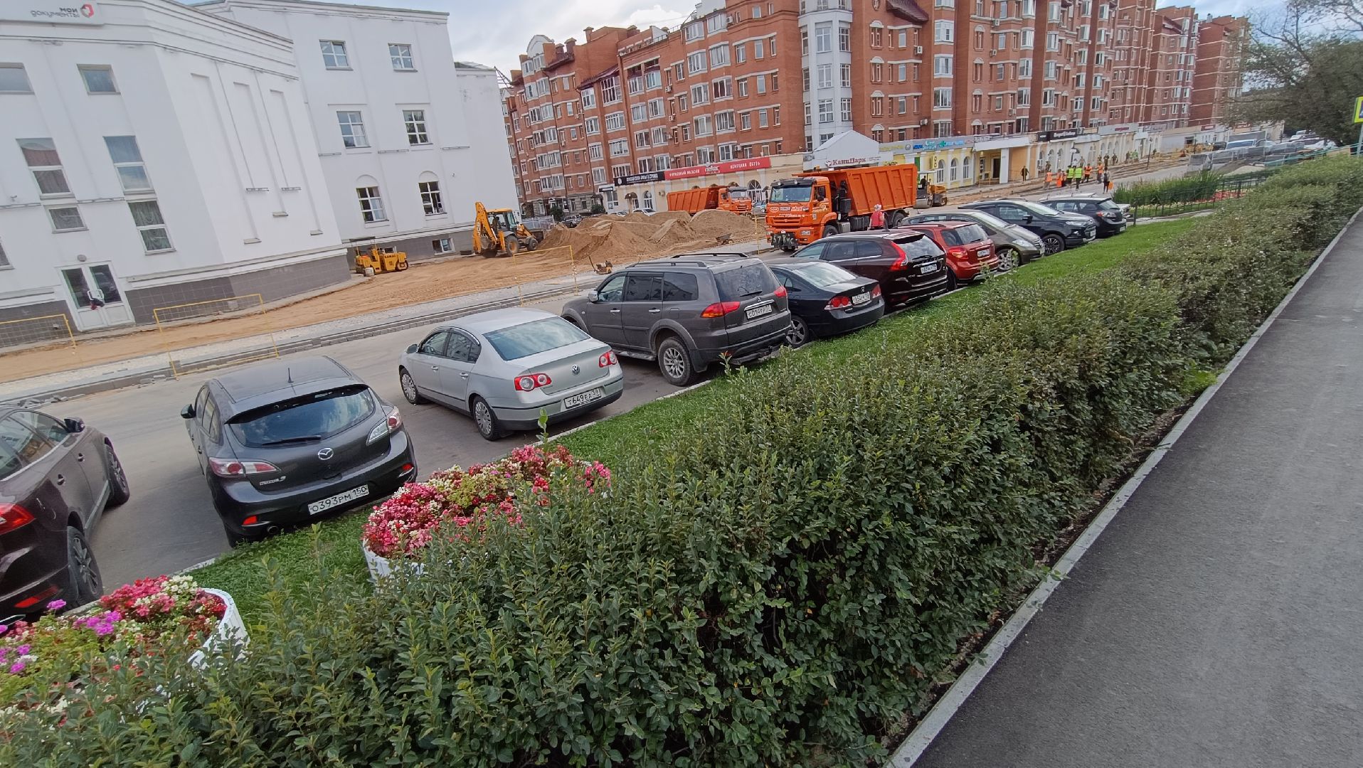 Лобня, благоустройство, тротуар