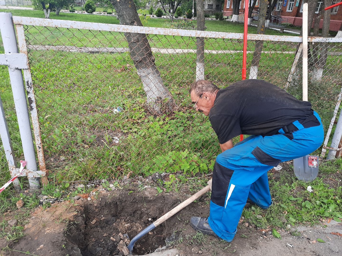 Шатура, замена опор, освещение, Школьная