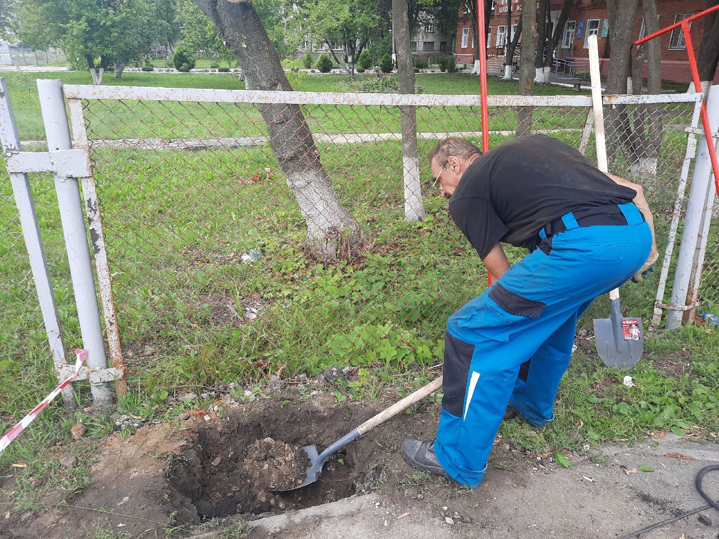 Шатура, замена опор, освещение, Школьная