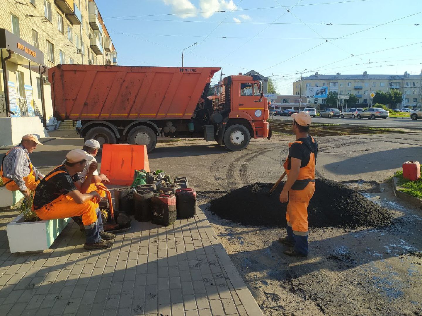 Коломна, дороги, новый асфальт