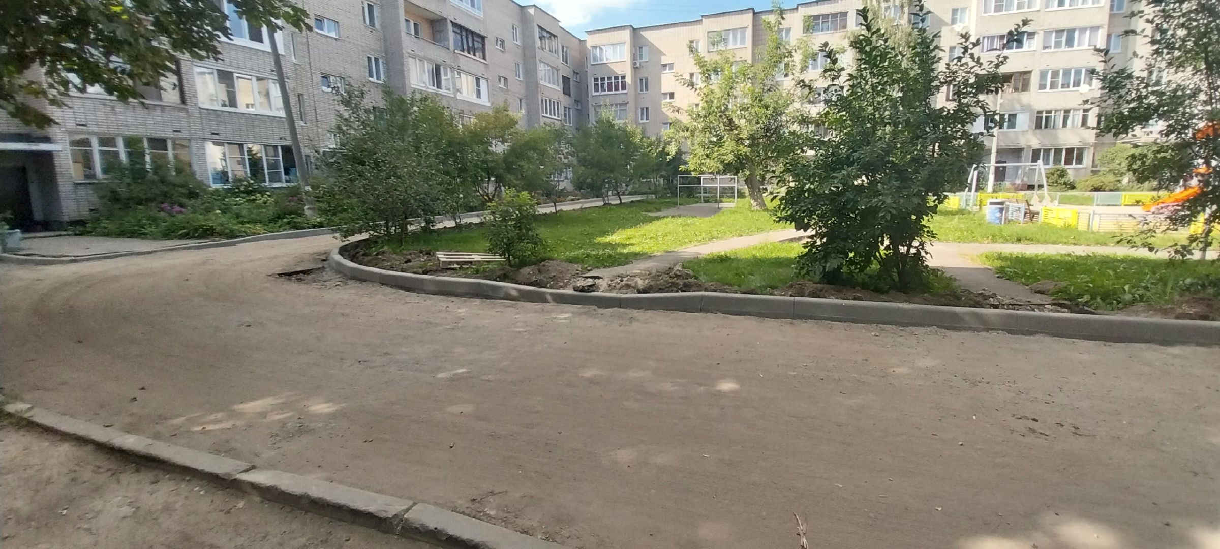 Коломна, благоустройство дворов, благоустройство, новый асфальт