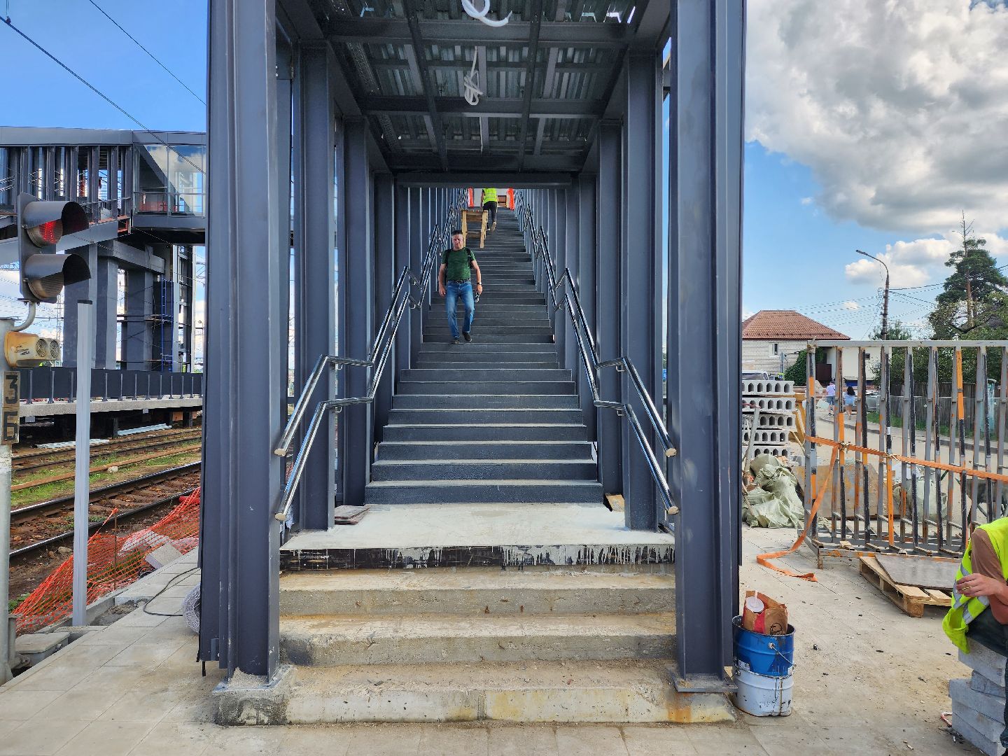 Раменское, транспорт, у железнодорожной платформы Ипподром открыли новый надземный переход