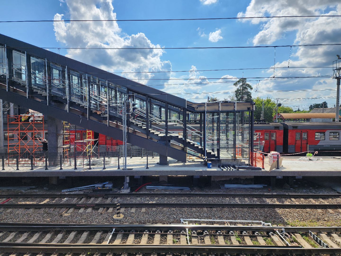 Раменское, транспорт, у железнодорожной платформы Ипподром открыли новый надземный переход