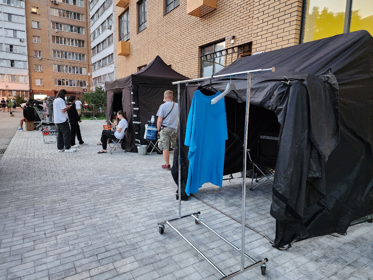 Раменское, культура, двор на улице Чугунова стал съёмочной площадкой сериала СашаТаня