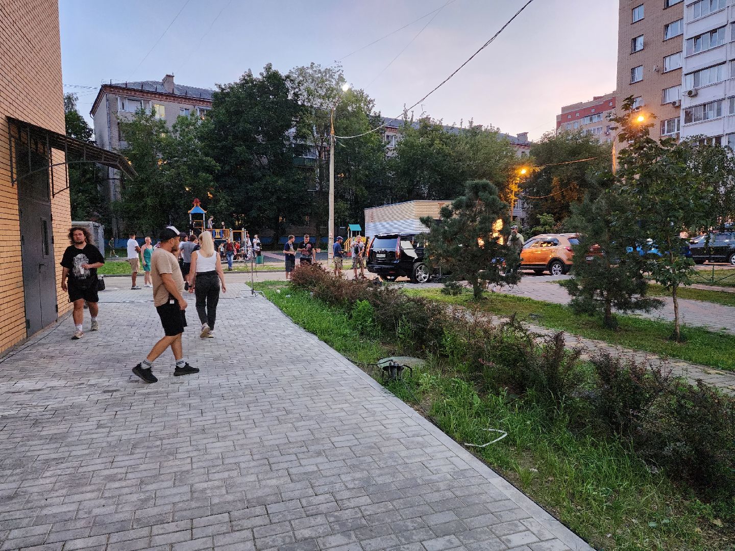 Раменское, культура, двор на улице Чугунова стал съёмочной площадкой сериала СашаТаня