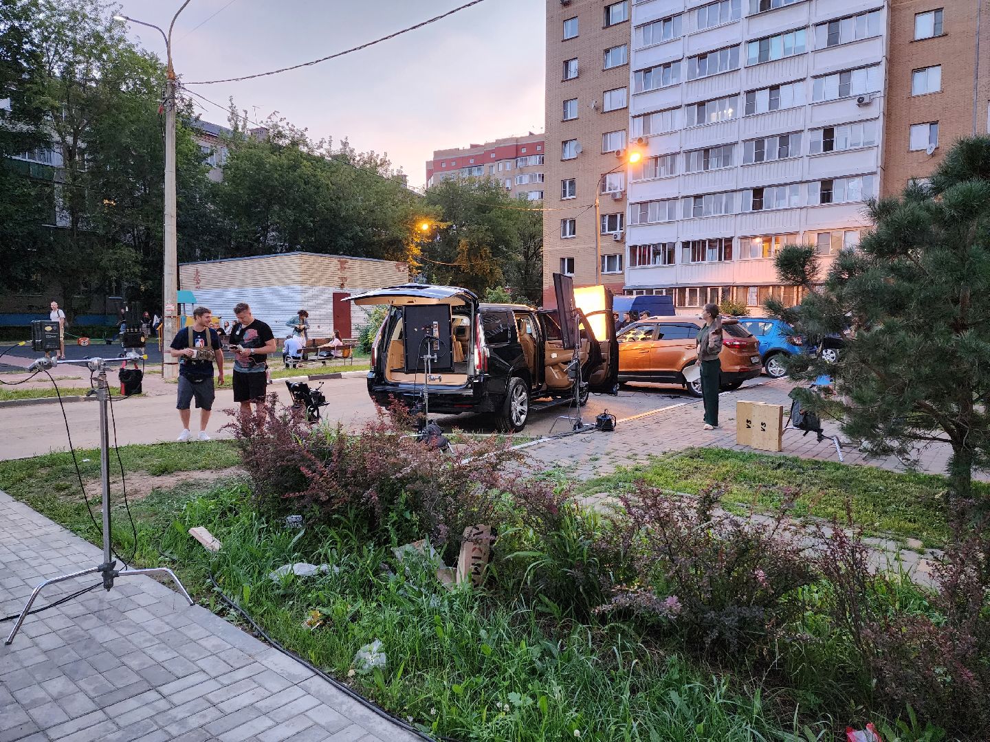 Раменское, культура, двор на улице Чугунова стал съёмочной площадкой сериала СашаТаня