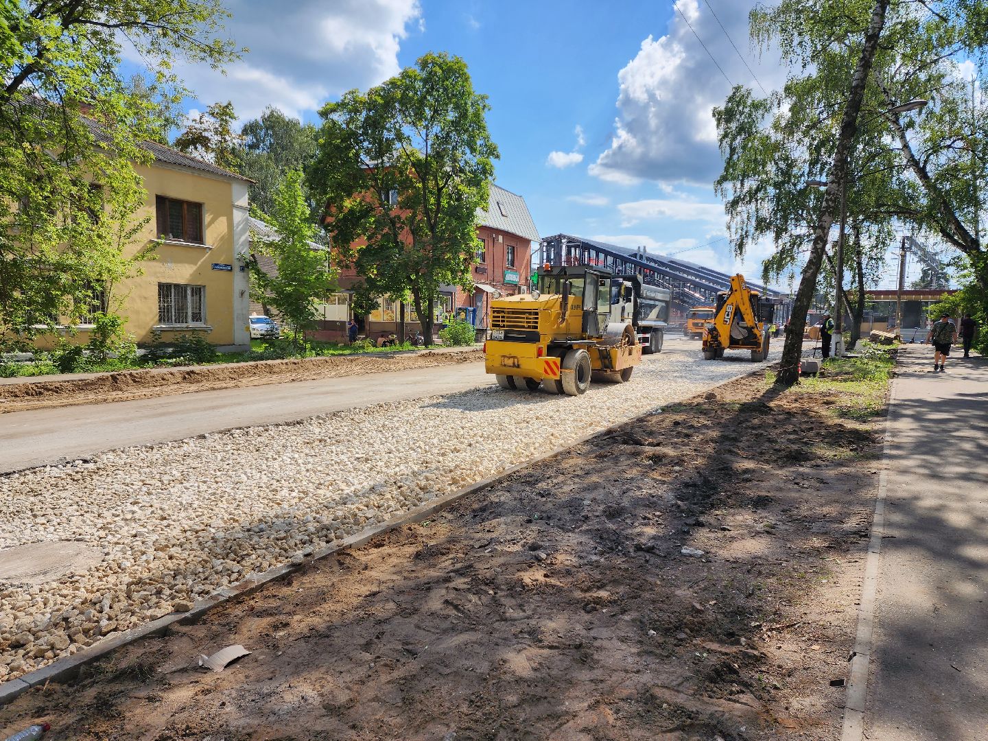 Раменское, дороги, ремонт дороги к платформе Ипподром