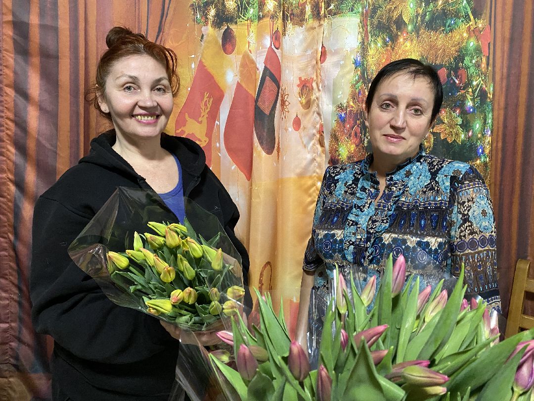 Чехов, флорист, букет, 8 марта, тюльпаны