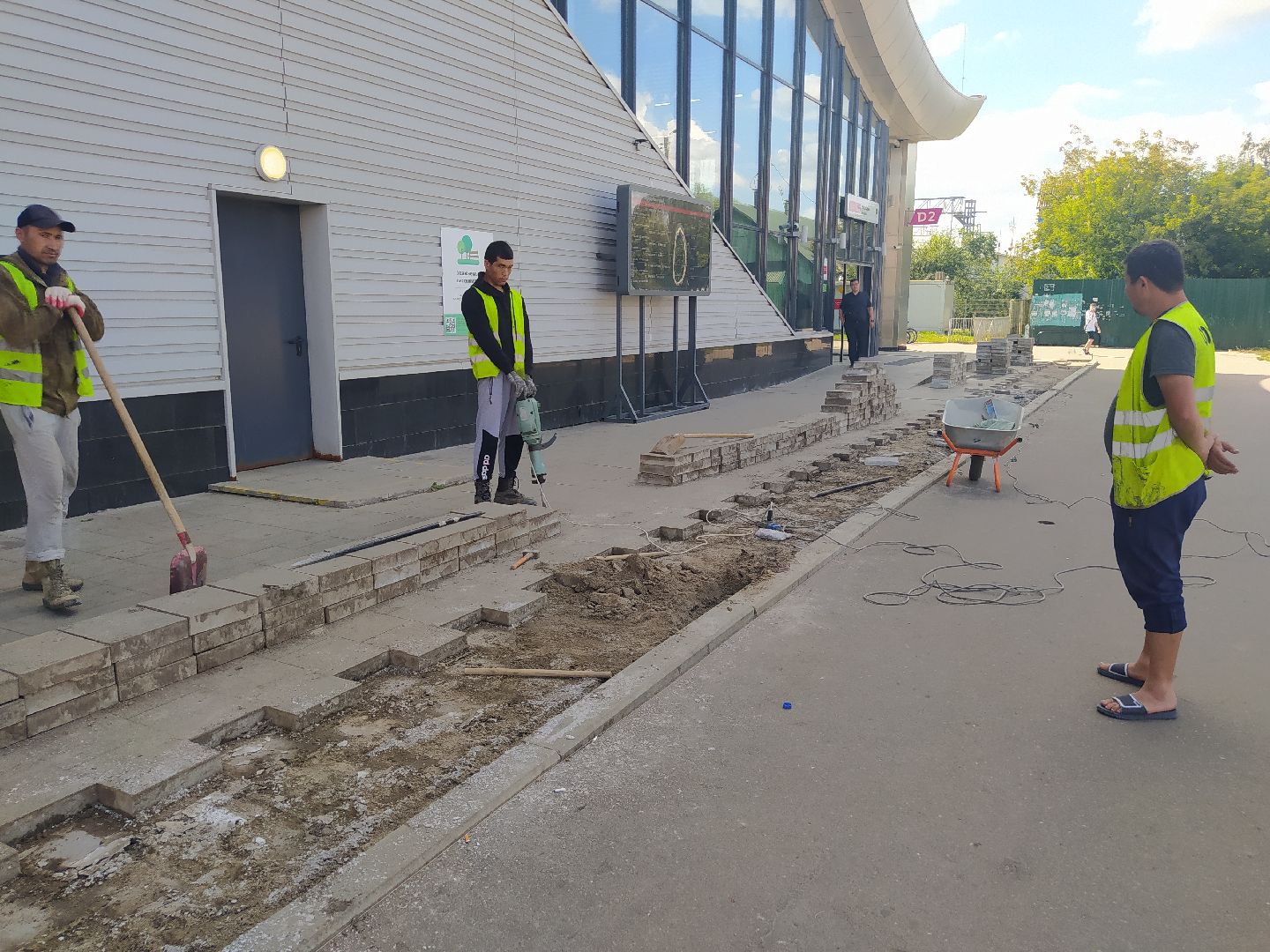 Нахабино, платформа, ремонт