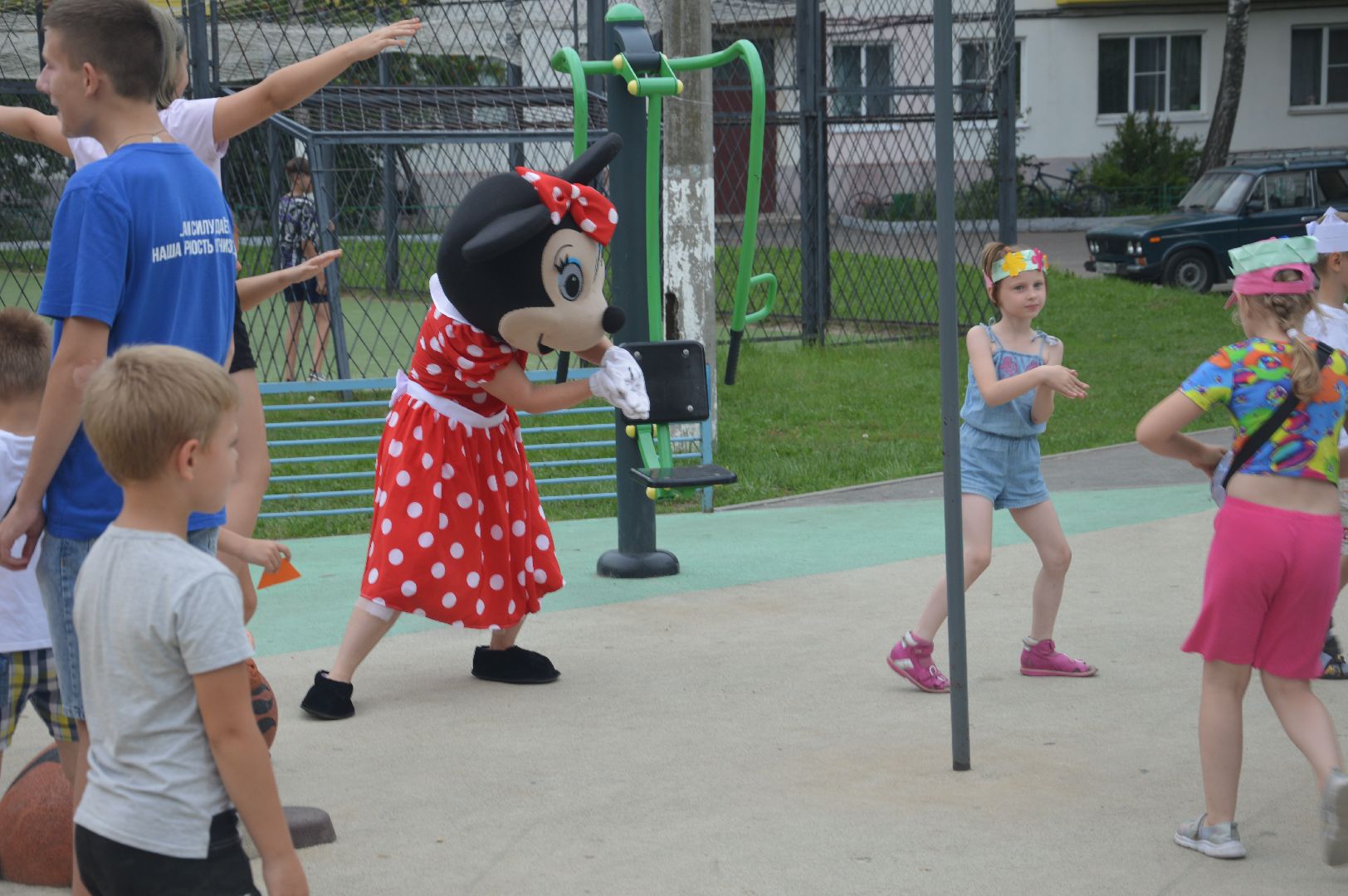 Шатура, Единая Россия, Молодая Гвардия, волонтёры, ростовые куклы, оригами, игры