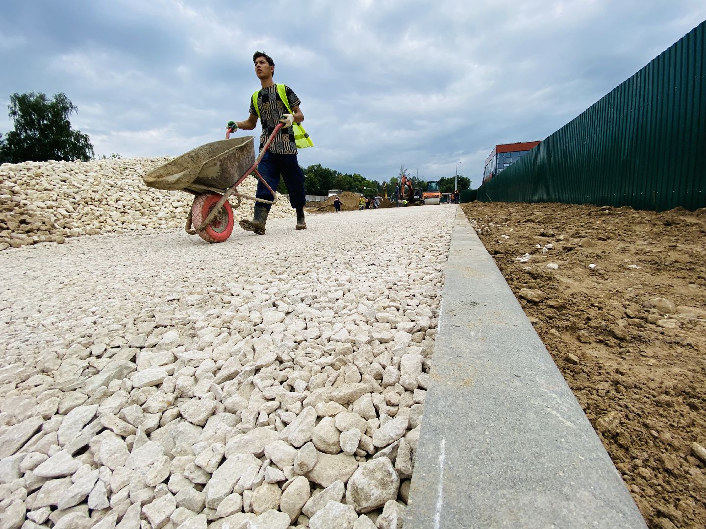 Балашиха, МЦД-4, платформа Ольгино, перехватывающая парковка